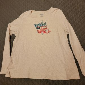 Shirt, top , long sleeved tee shirt truck, size XLarge
